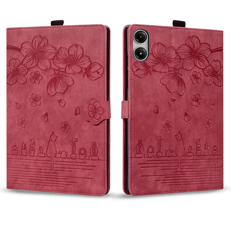 Redmi Pad 2 Pro 12.1" Embossed PU Leather Wallet Case 2025