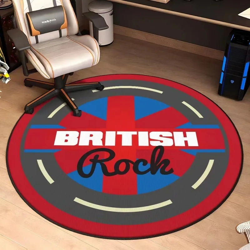Vinyl Record Tree of Life Round Rug – Music Art Floor Mat