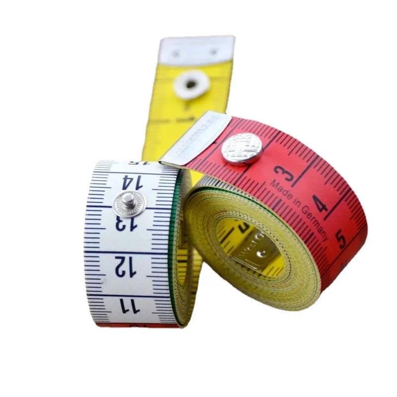 1.5M Soft Body Measuring Tape with Snap Fasteners – Sewing