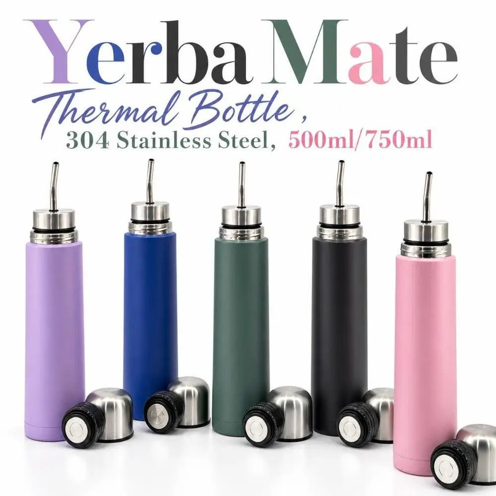 Yerba Mate Thermal Bottle 500ml/750ml | 304 Stainless Steel