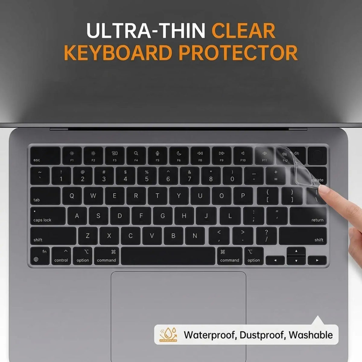 TPU Keyboard Cover for MacBook Neo 13" 2026 – Clear Protector