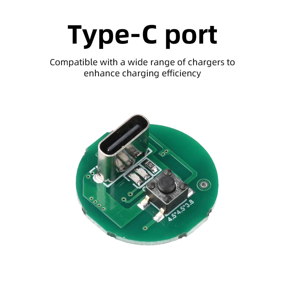DC 3.7–4.2V Single-Mode 10–20W Torch Driver Board Type-C