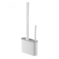 Silicone Toilet Brush & Holder – Flat Head Wall Mount Set