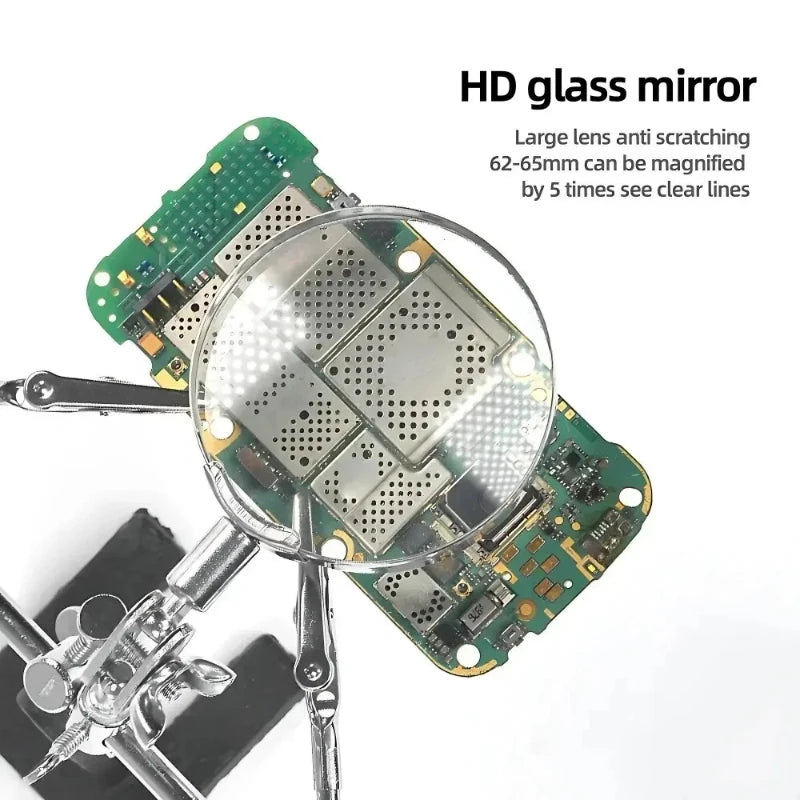 Helping Hands Soldering Station with 5X Magnifying Glass