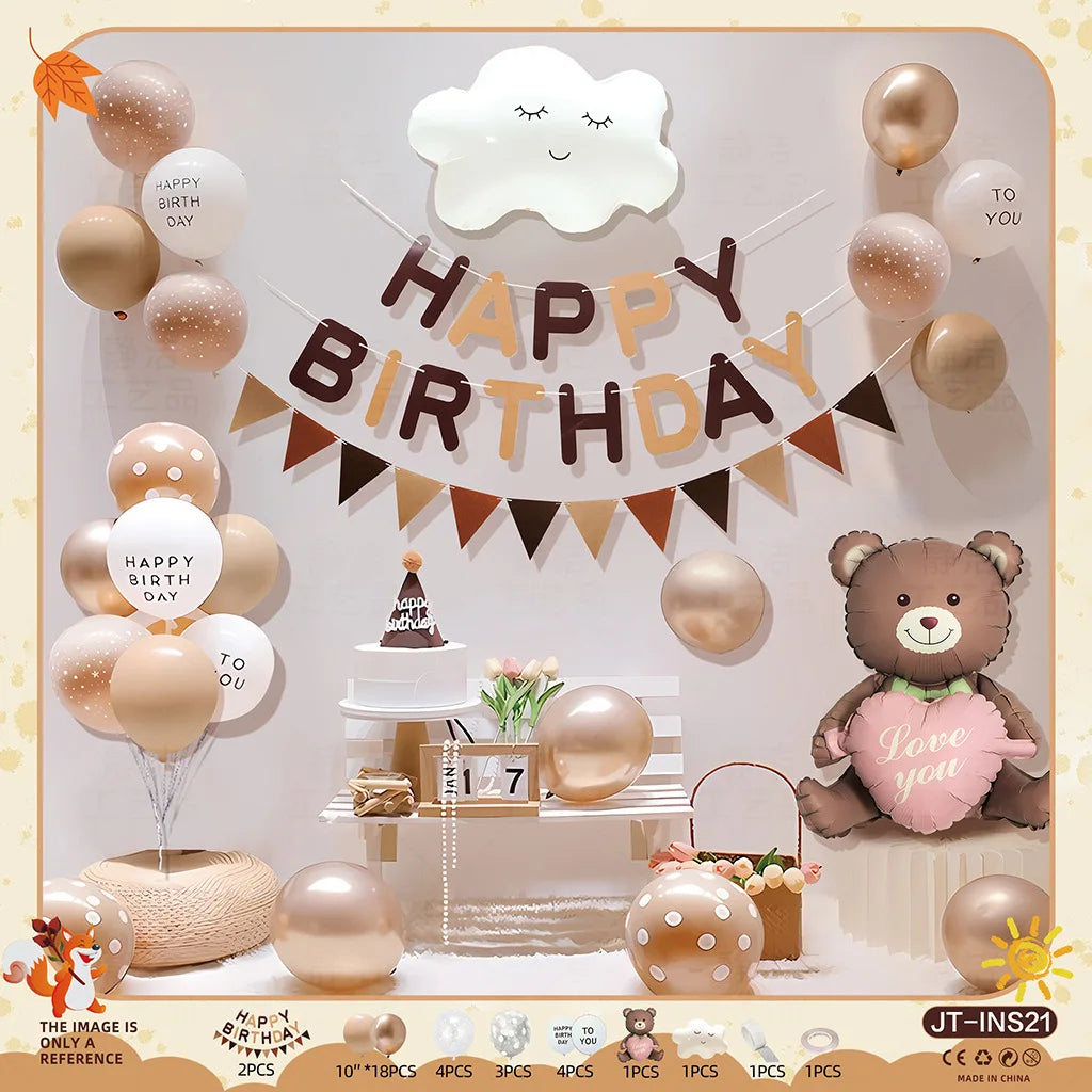 Kids Birthday Balloon Decoration Set – Boys & Girls Party