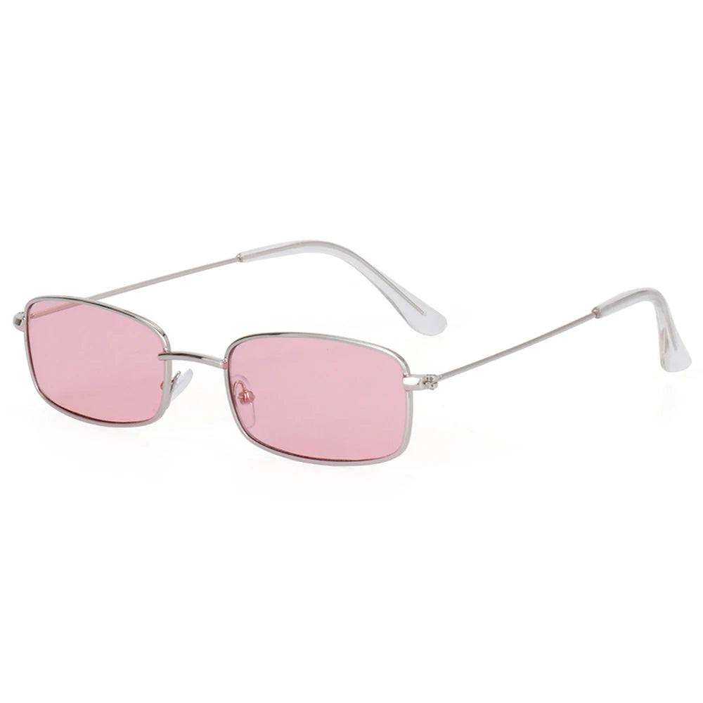 Women's Vintage Small Oval Metal Sunglasses UV400