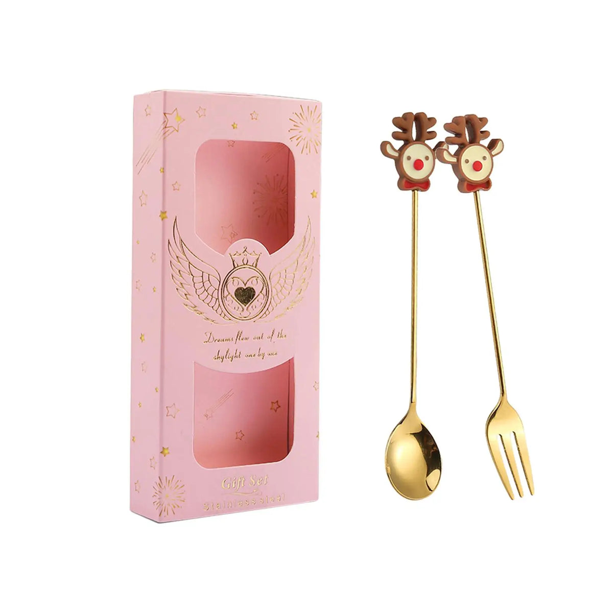 Santa Christmas Stainless Steel Cutlery Set – Spoons & Forks