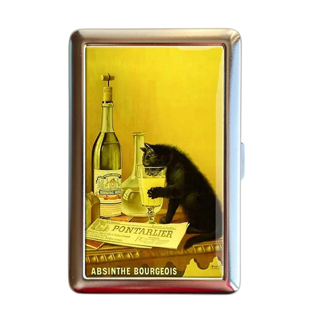 Vintage Metal Card Case – Slim Multi-Function Wallet Holder