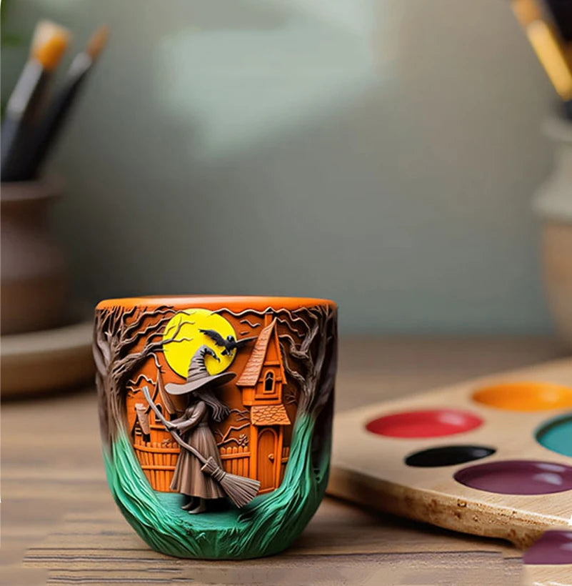 Halloween Witch Silicone Mold – DIY Resin & Candle Casting