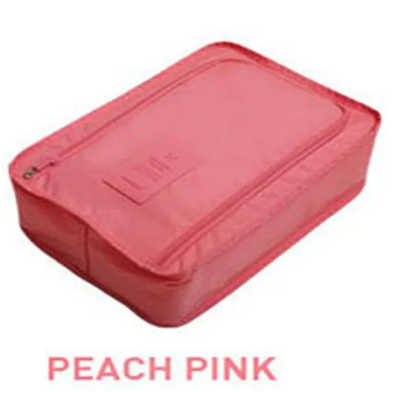 Waterproof Travel Shoe Bag Organizer – Nylon Zipper Pouch