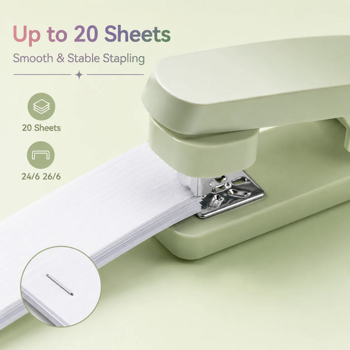 360° Rotating Stapler | Multi-Angle Center Seam Book Stapler