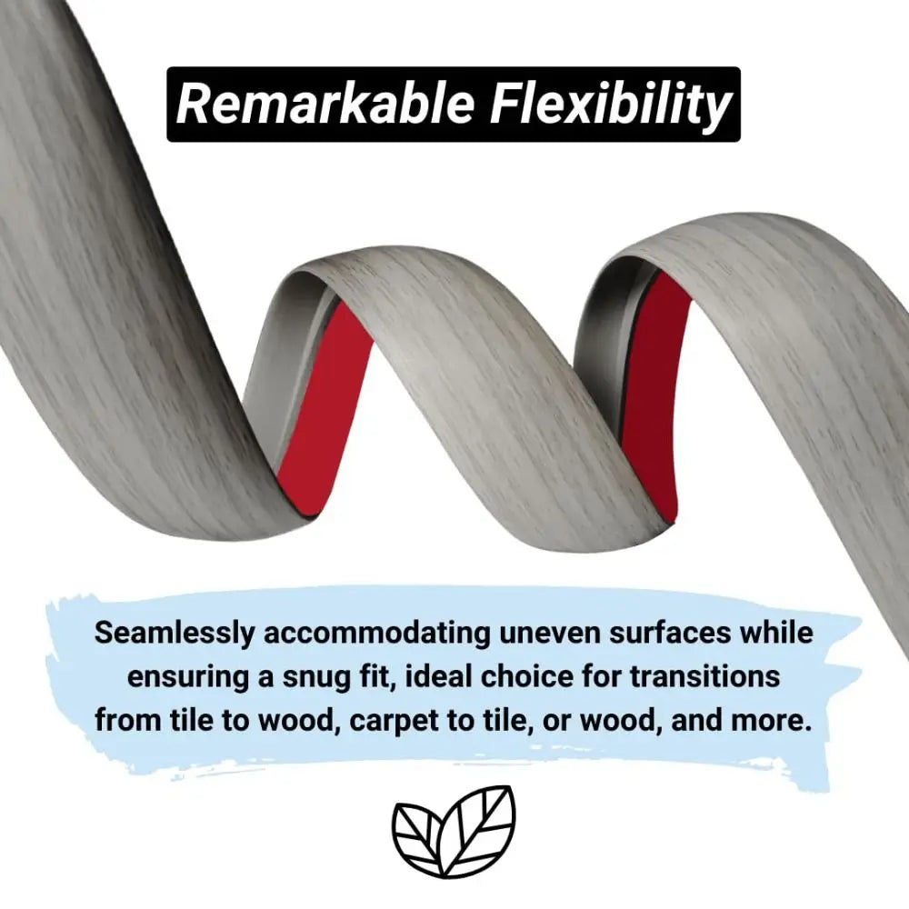 PVC Floor Transition Strip – Cuttable Self-Adhesive Threshold Cover