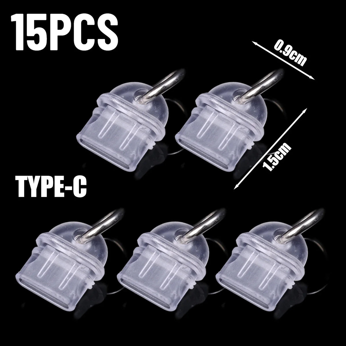Transparent Dust Plugs – USB-C, Lightning & Micro USB