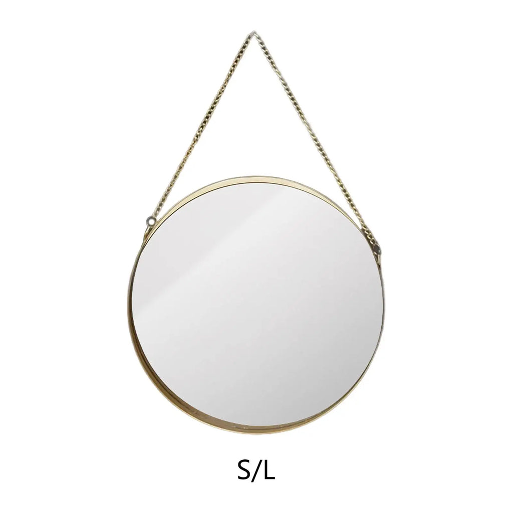 Kesoto Gold Round Wall Mirror – Boho Bedroom & Living Room