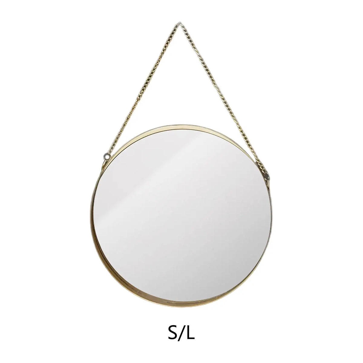 Kesoto Gold Round Wall Mirror – Boho Bedroom & Living Room