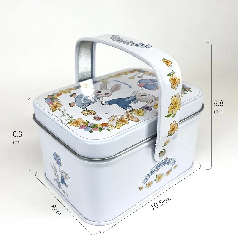 Rabbit Tinplate Gift Tin Box – Candy, Cookie & Wedding Favor