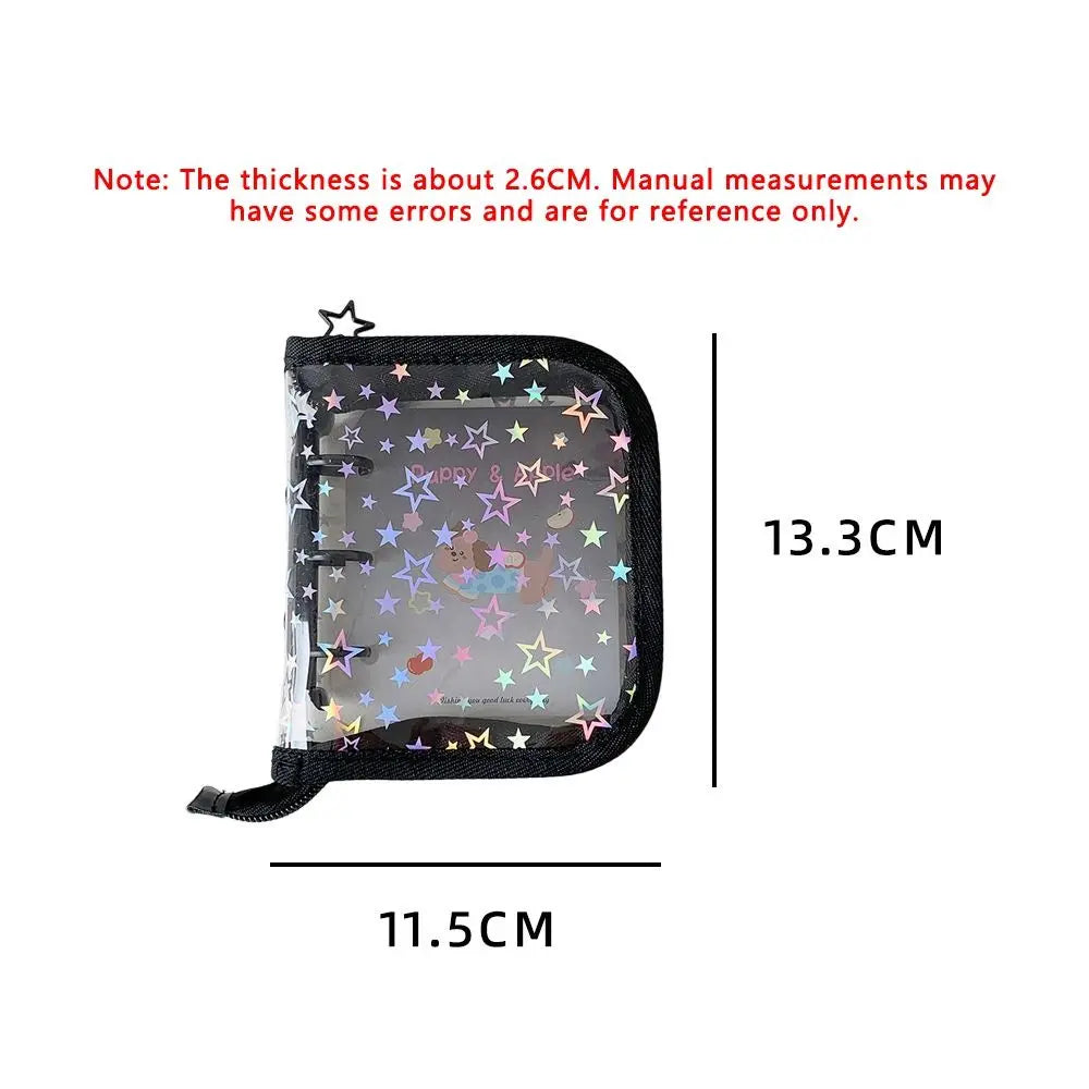 A8 Kpop Photocard Binder Star Glitter 3-Inch Loose-Leaf Album
