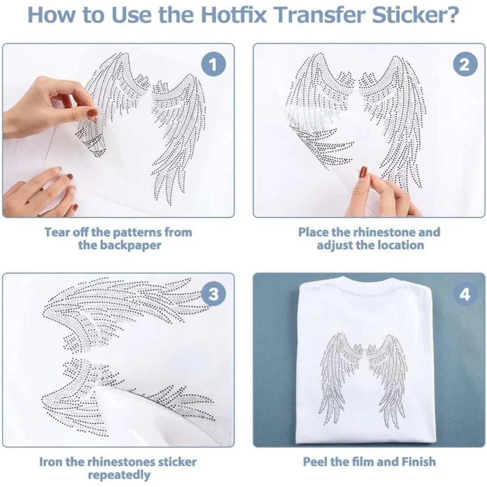 Running Horse Iron-On Rhinestone Transfer | DIY Hotfix Bling
