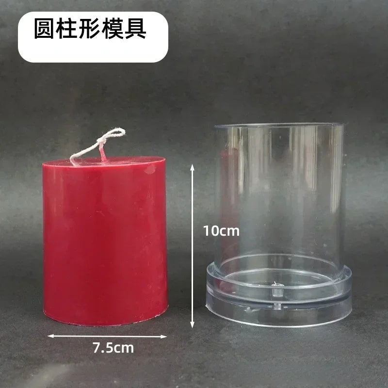 DIY Cylindrical Candle Mold – Acrylic Flat Top Pillar Mold