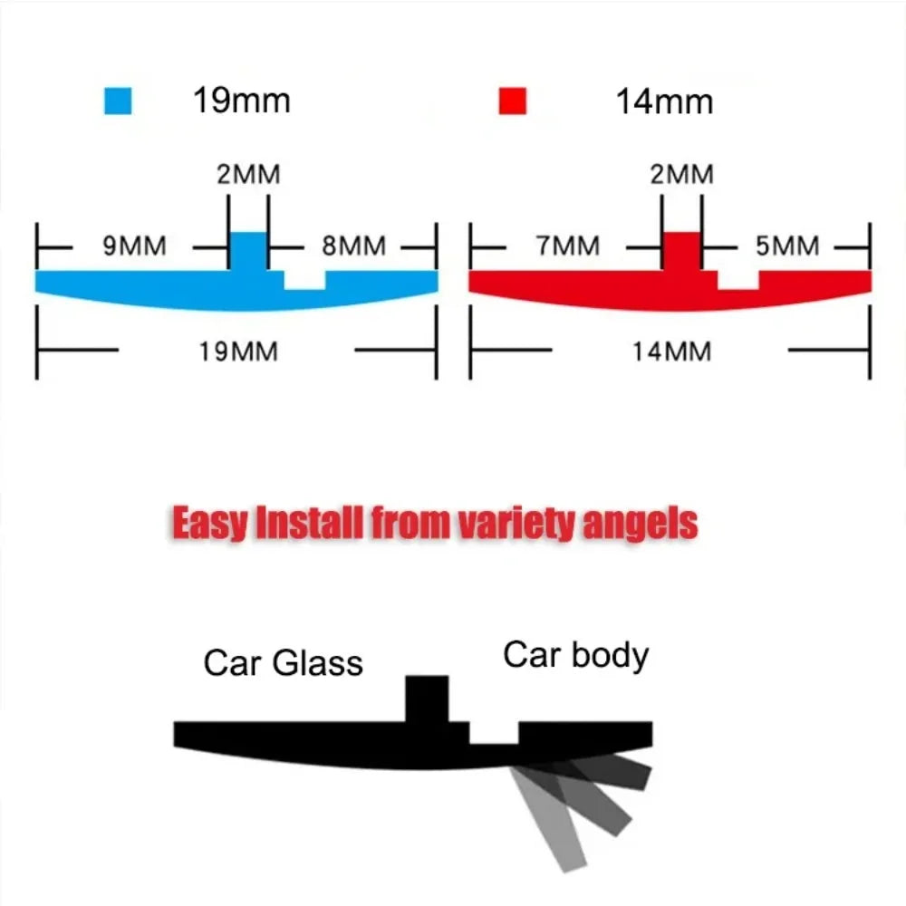Universal Car Door Rubber Weather Strip Seal – UV Resistant