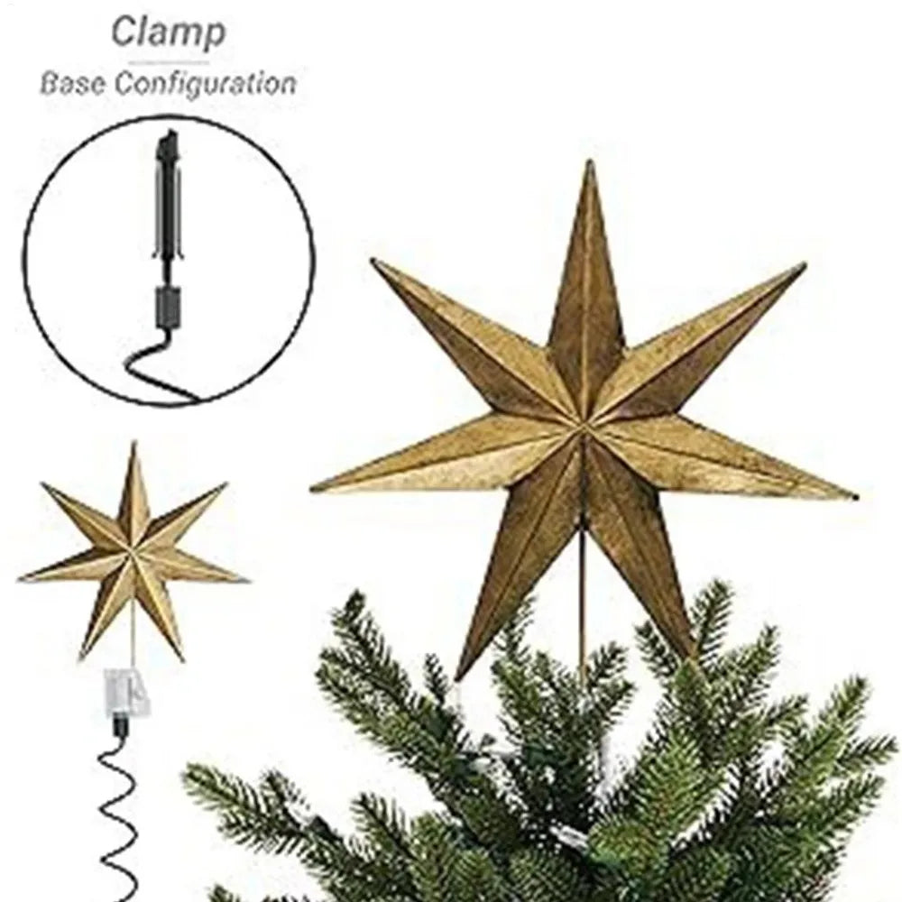 Twist-On Christmas Tree Topper Holder & Stabilizer