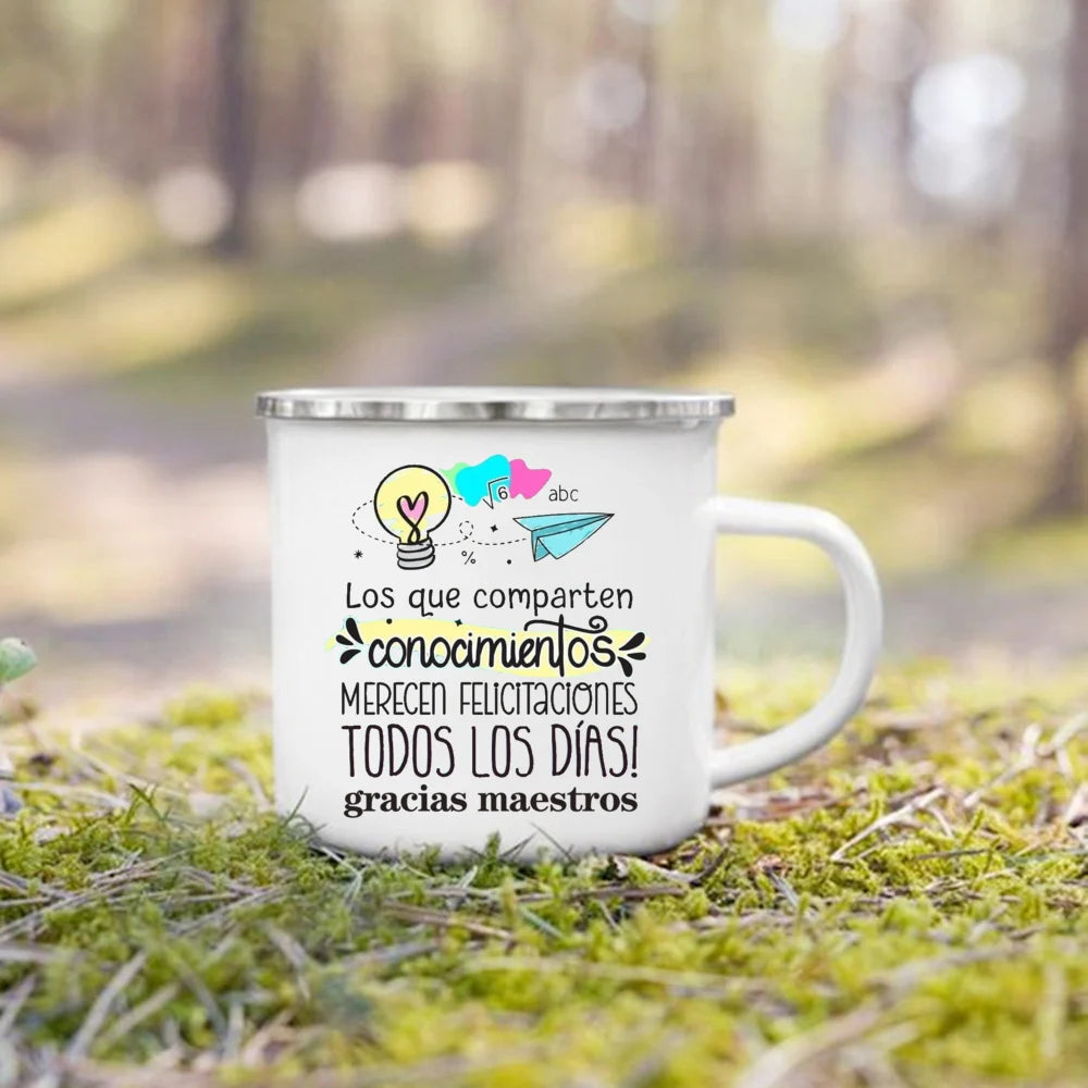 Teacher Appreciation Enamel Mug | Thank You Teacher Gift