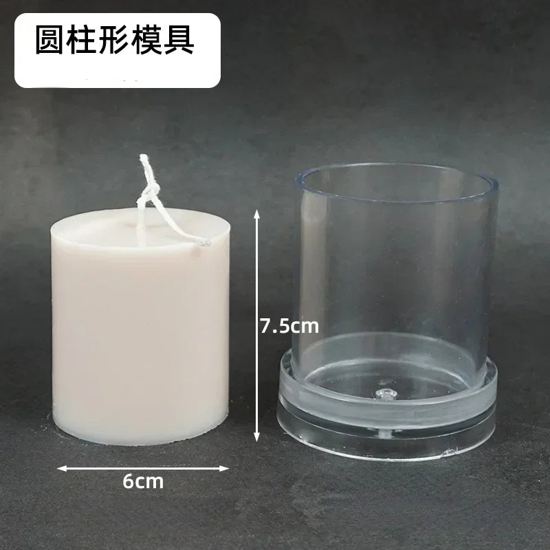 DIY Cylindrical Candle Mold – Acrylic Flat Top Pillar Mold