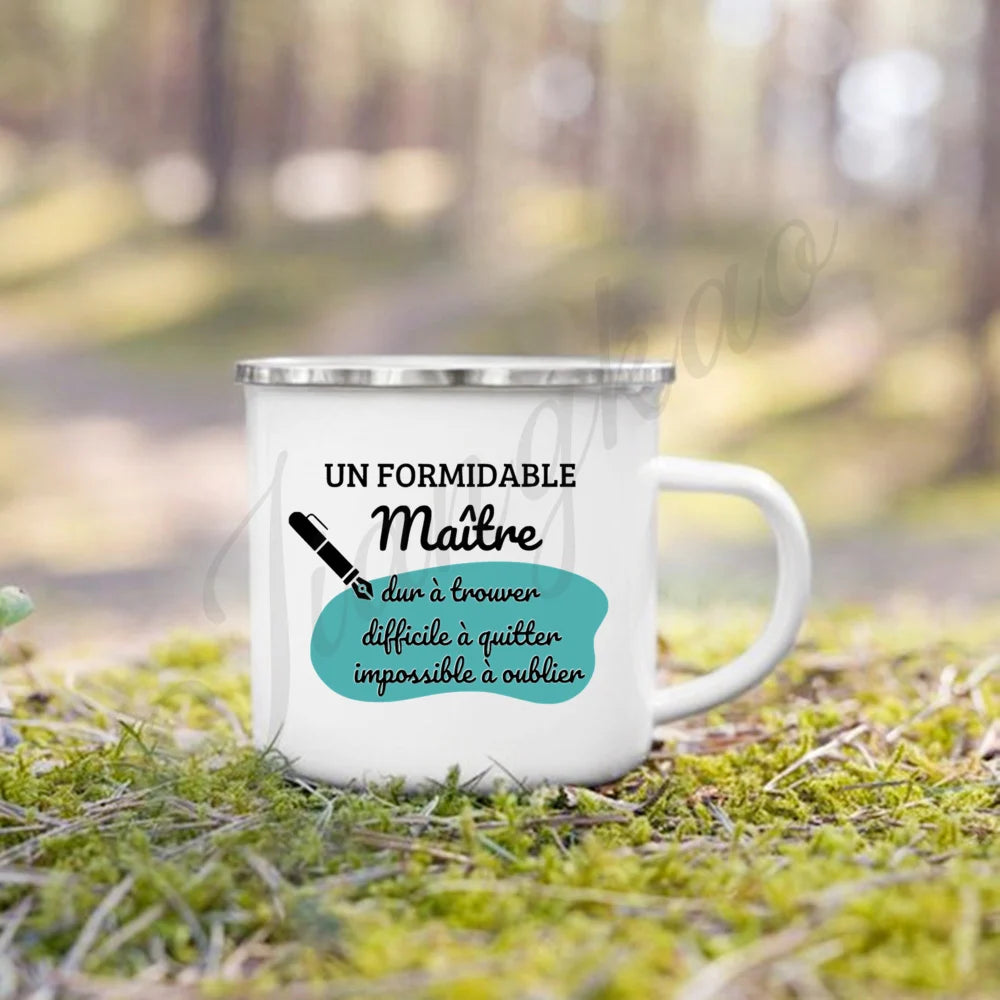 Wonderful Teacher Enamel Mug | Teacher's Day Gift Coffee Cup