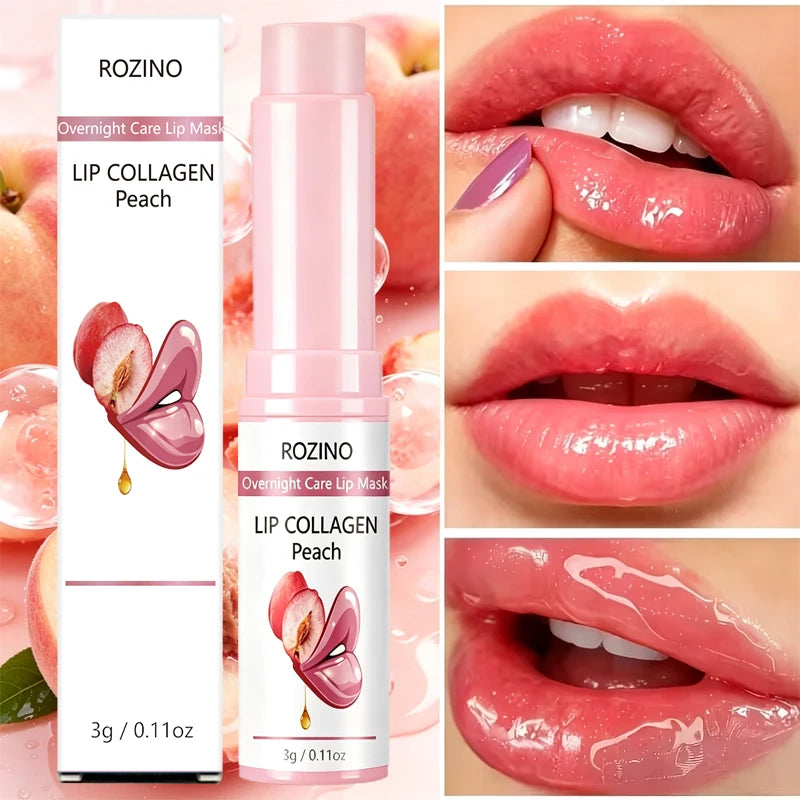 ROZINO Peach Night Lip Mask & Balm – Moisturizing Lip Care