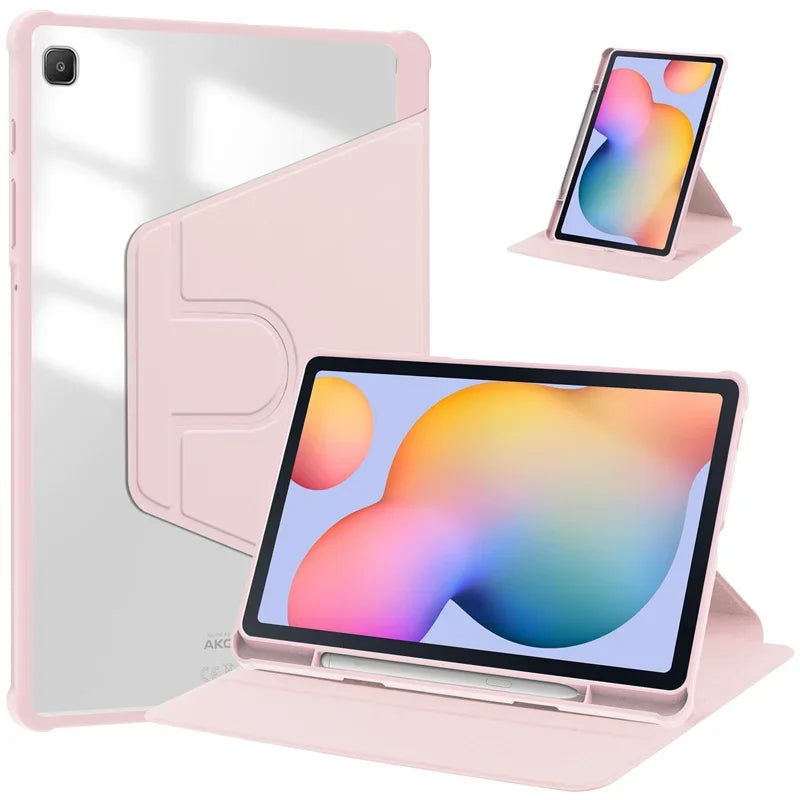 Samsung Galaxy Tab S6 Lite Case 360° Rotating Stand + Pen Holder