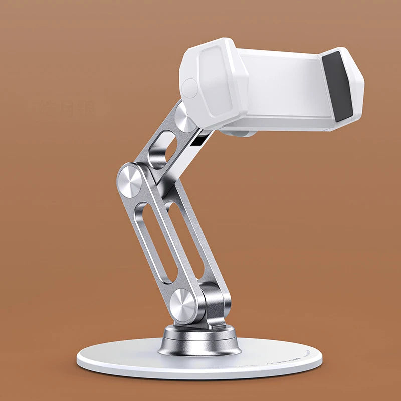 360° Rotatable Foldable Aluminum Desk Phone Holder Stand