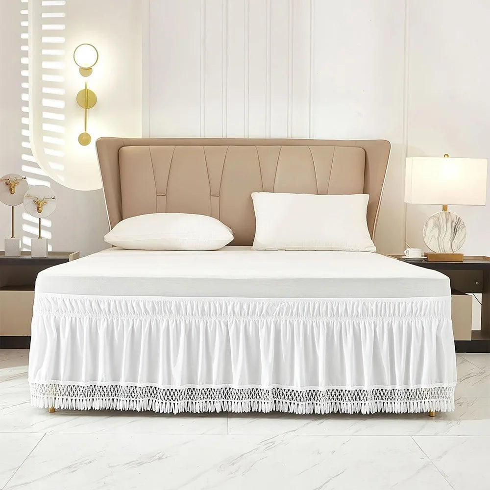 Solid Color Bed Skirt – Fade & Wrinkle Resistant Polyester