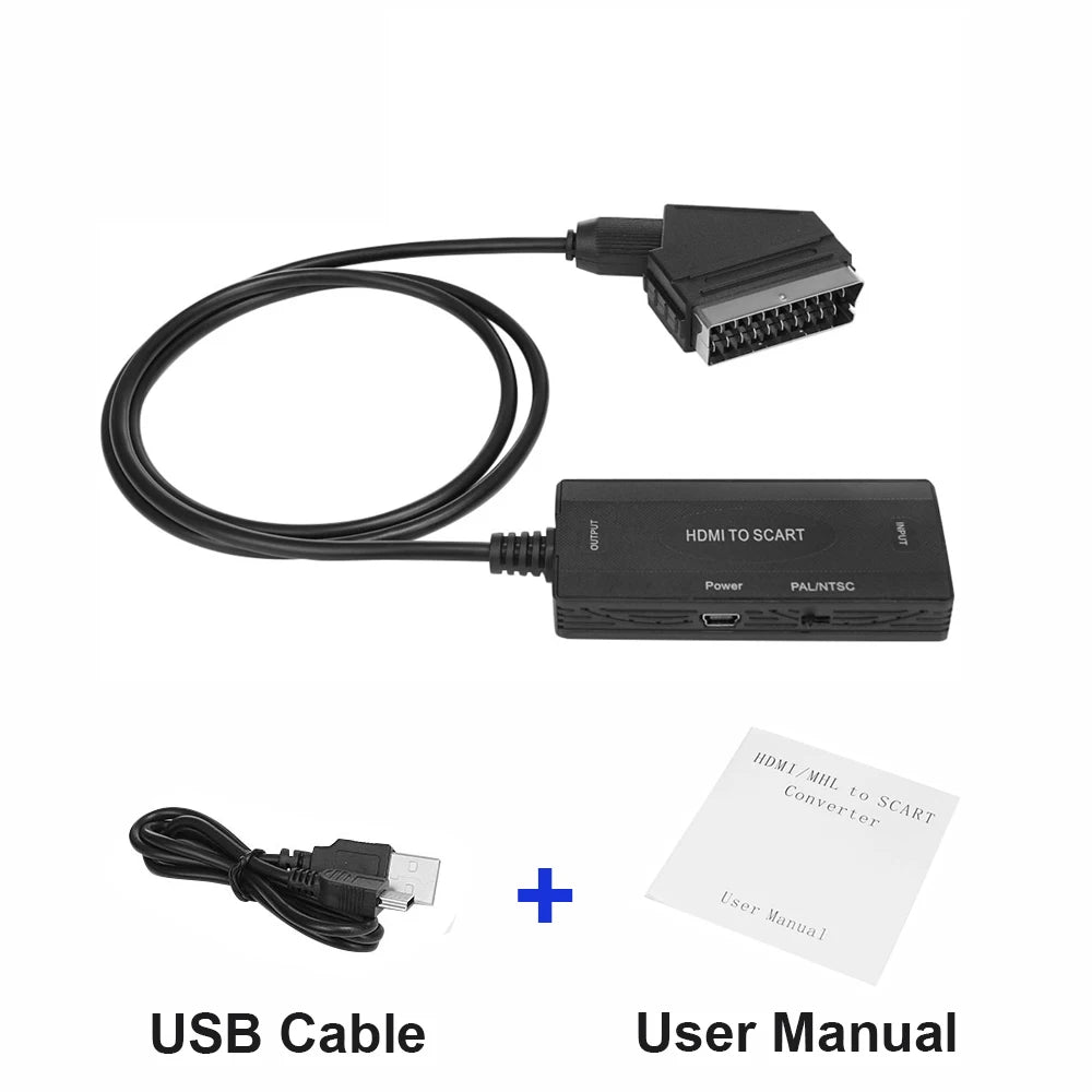 HDMI to SCART Converter Adapter – 1080P HD Video Output
