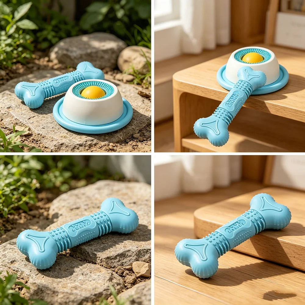 Bone Shape Dog Chew Toy – Durable Molar Puppy Chew