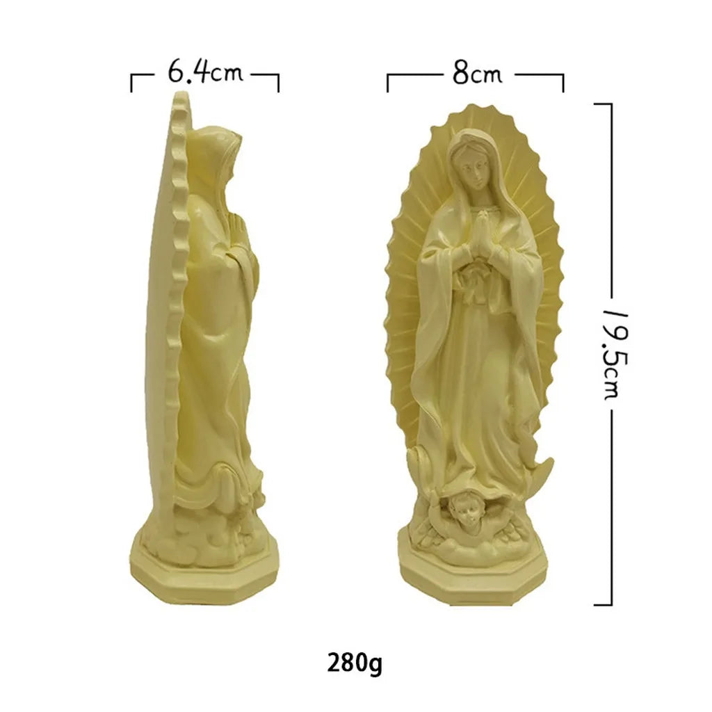 Our Lady of Guadalupe Resin Statue | Mexican Religious Decor