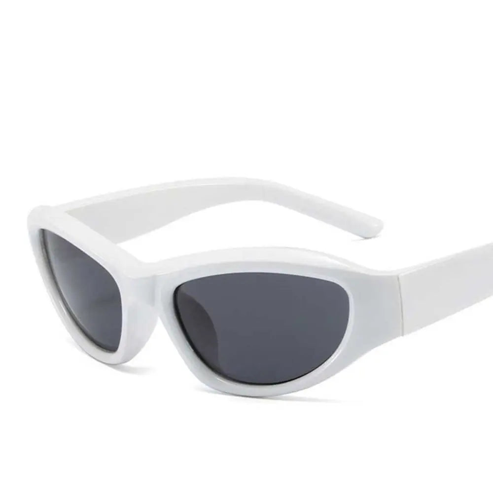 Y2K Oval Sports Punk Sunglasses UV400 – Colorful Mirror Lens