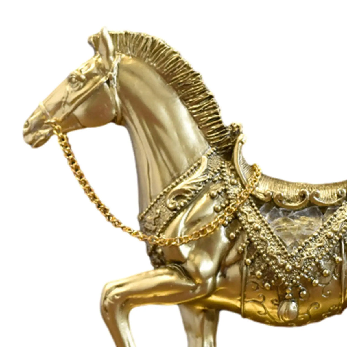 Vintage Resin Horse Figurine Sculpture | Desktop Home Decor