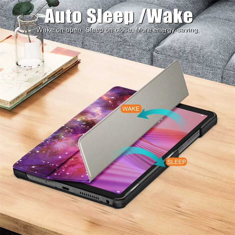 Lenovo Tab One 8.7 & Tab K9 Smart Leather Folio Case