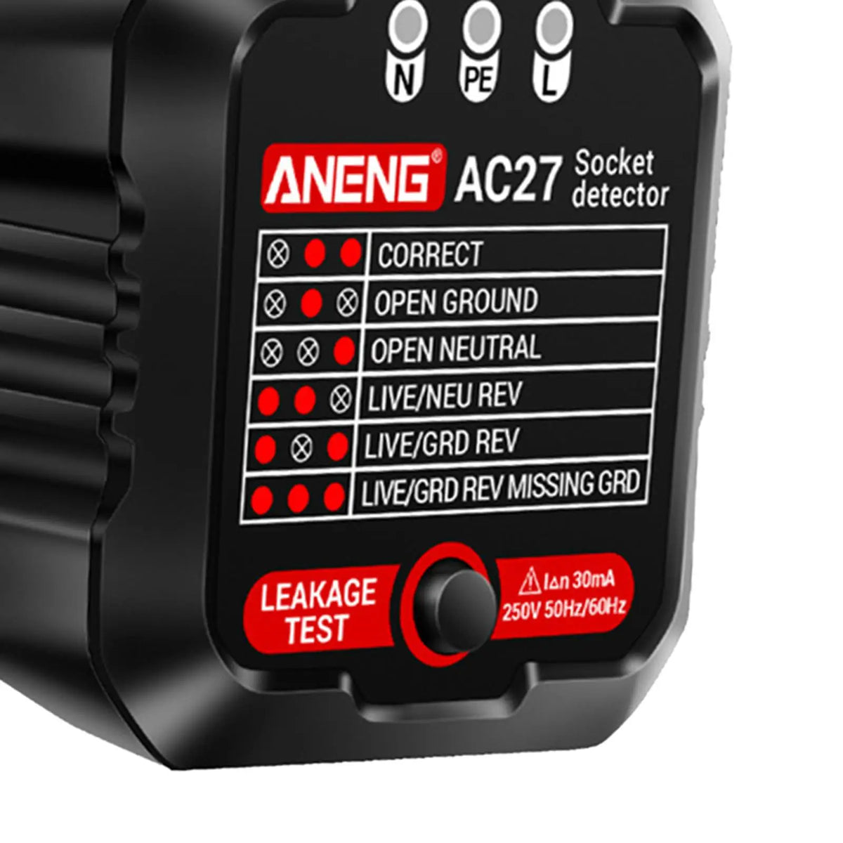 Digital Socket Tester – Voltage & Polarity Phase Checker