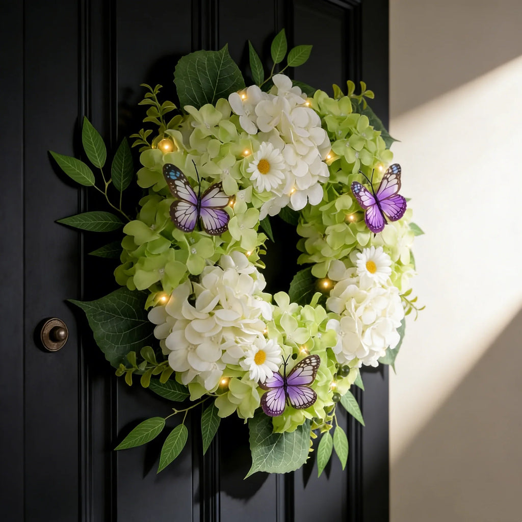 Artificial Hydrangea Wreath – Simulation Flower Home Décor
