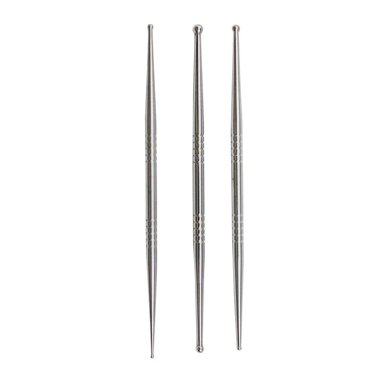 3-Piece Stainless Steel Pottery Clay Sculpting Tool Set
