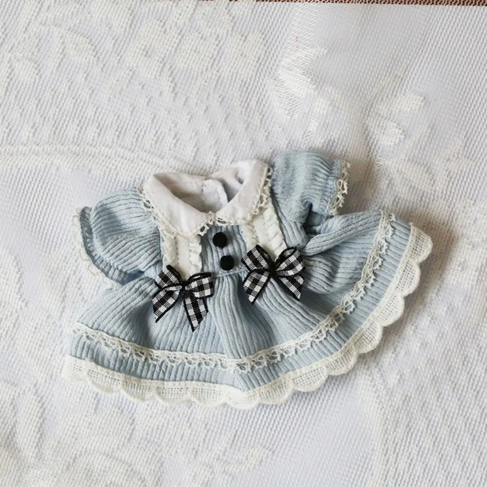 10cm Cotton Doll Princess Maid Dress – Multicolor BJD Outfit