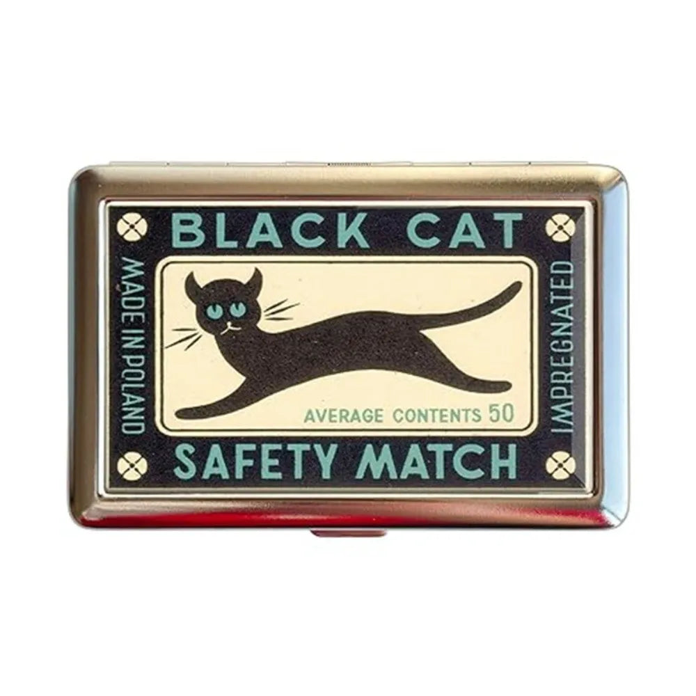 Vintage Metal Card Case | Snap-Close Card & ID Holder