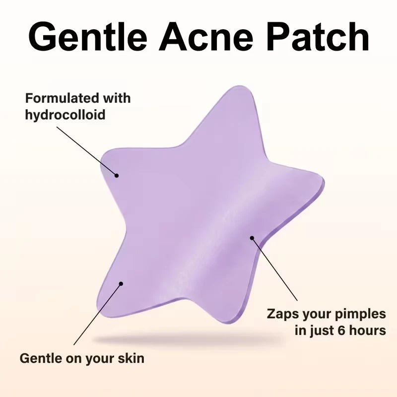 ROZINO 840-Pc Star Hydrocolloid Acne Patches – Colorful Face Stickers