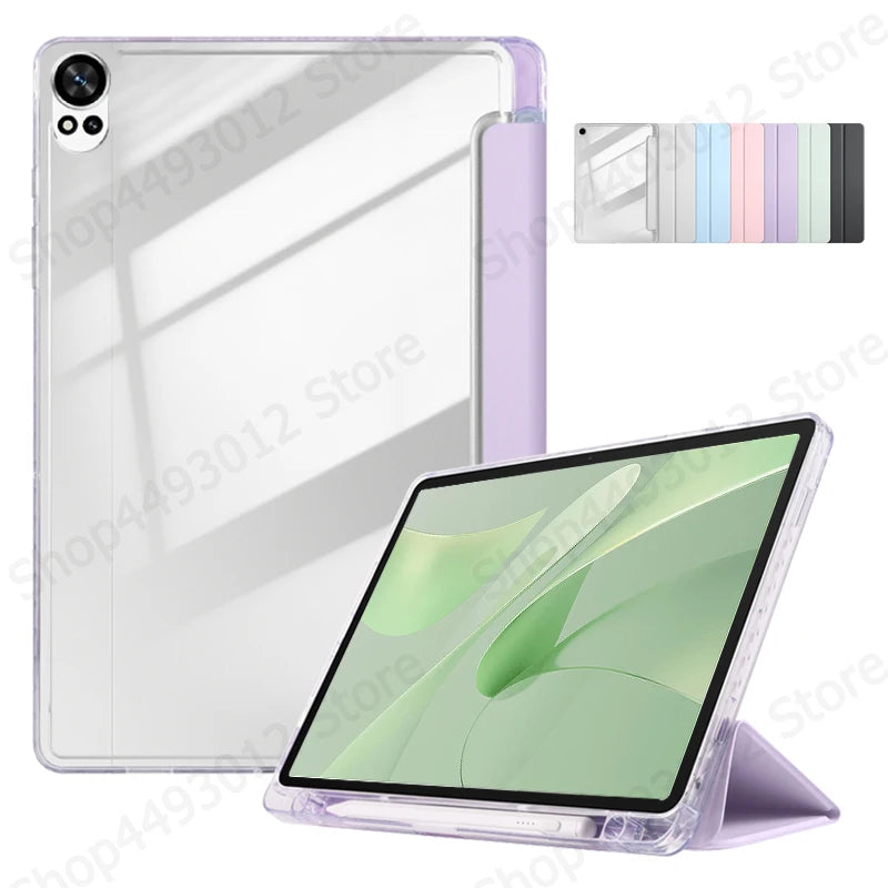 Huawei MatePad 12x Trifold Case – Clear Back & Pen Holder
