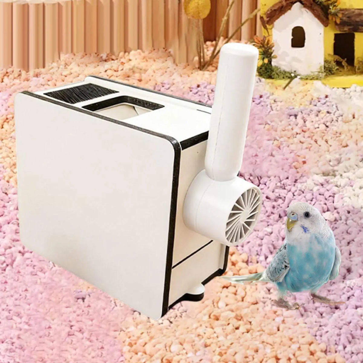Wooden Bird Feed Husk Separator & Shell Blower for Parrots