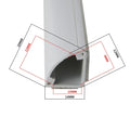 Self-Adhesive Triangle Floor Cord Cover – PVC Wire Protector