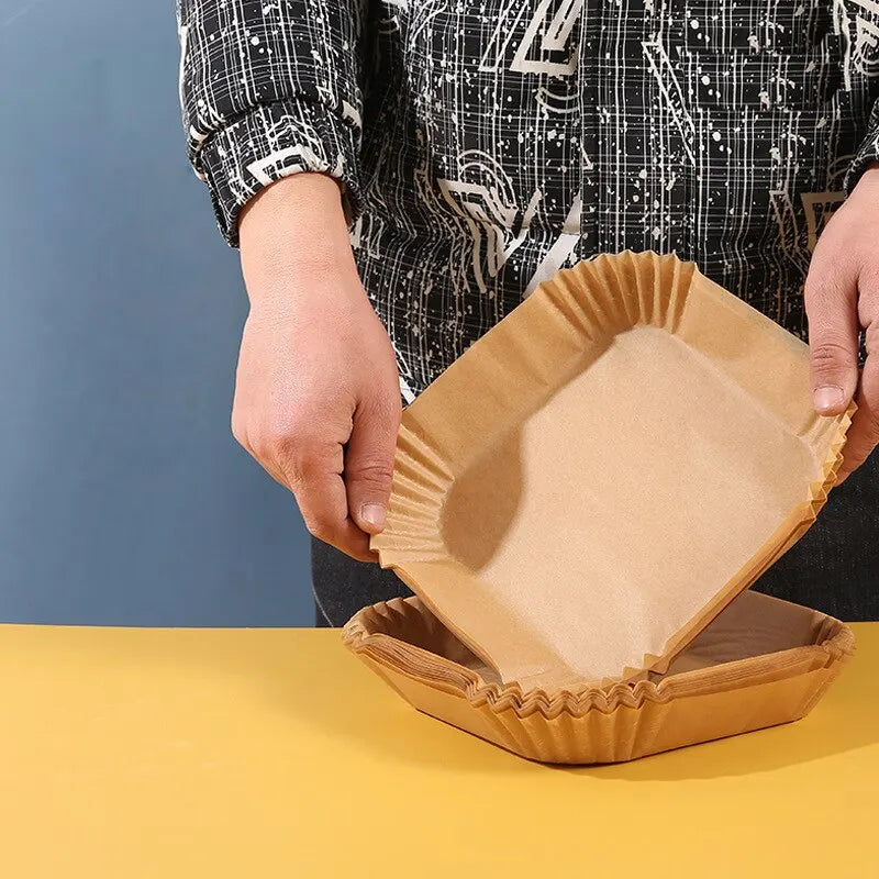 50-Pack Air Fryer Disposable Parchment Paper Liners