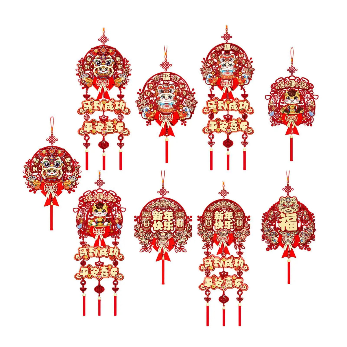 Zodiac Lunar New Year Hanging Ornament | Tassel Door Décor