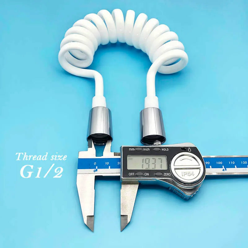Flexible Bidet Sprayer Hose 1/2" Stretchable to 1.5m | WASOURLF